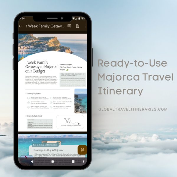 Budget family itinerary to Majorca 1 week