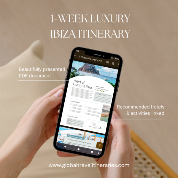 Luxury Ibiza travel itinerary