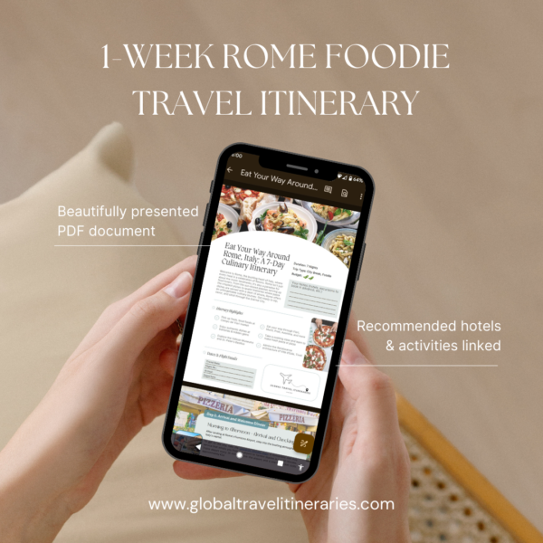 Rome 1 Week Foodie Itinerary