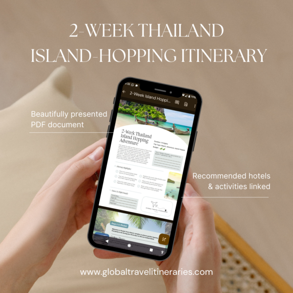 Thailand travel Itinerary