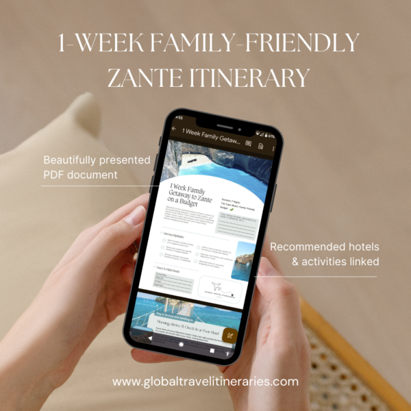 Zante travel itinerary