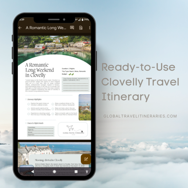 Travel Itinerary Product Image for Clovelly