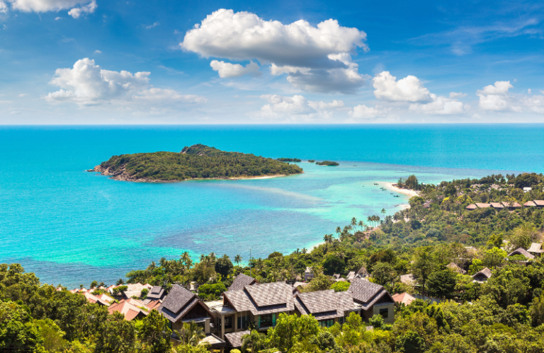 Koh samui coast in thailand