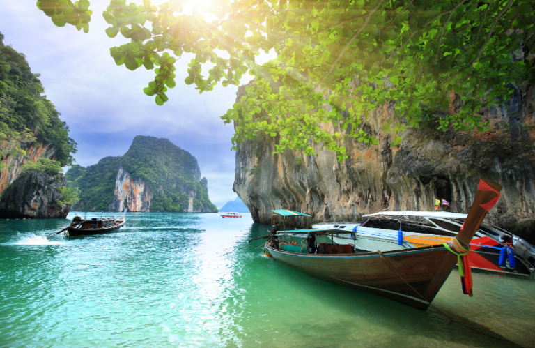 Krabi cliffs in thailand