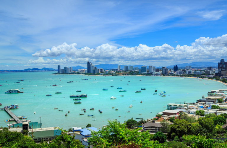 Pattaya coast in thailand