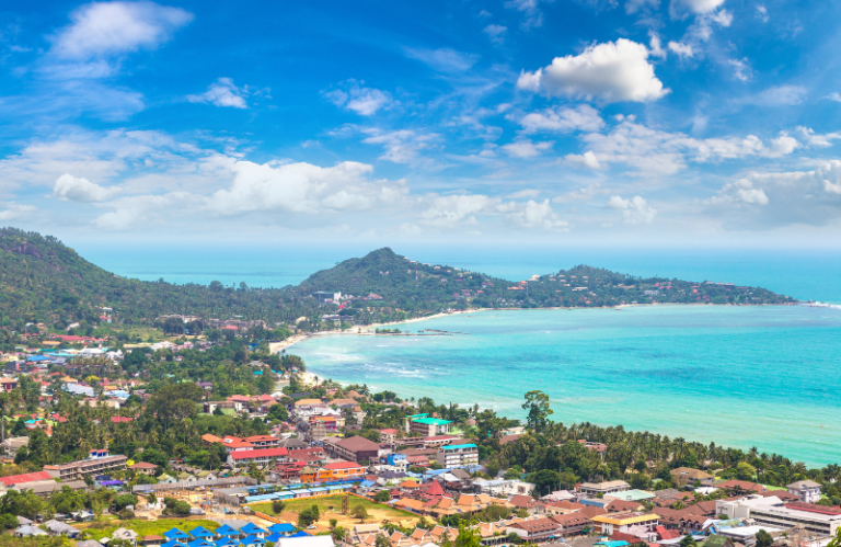 chaweng birds eye view koh samui