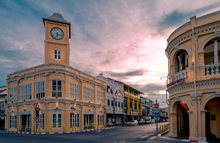 old town phuket buildings