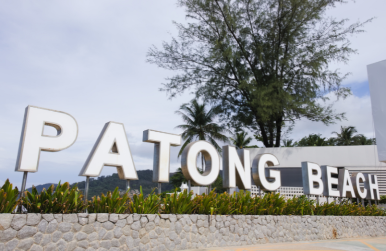 patong beach sign phuket