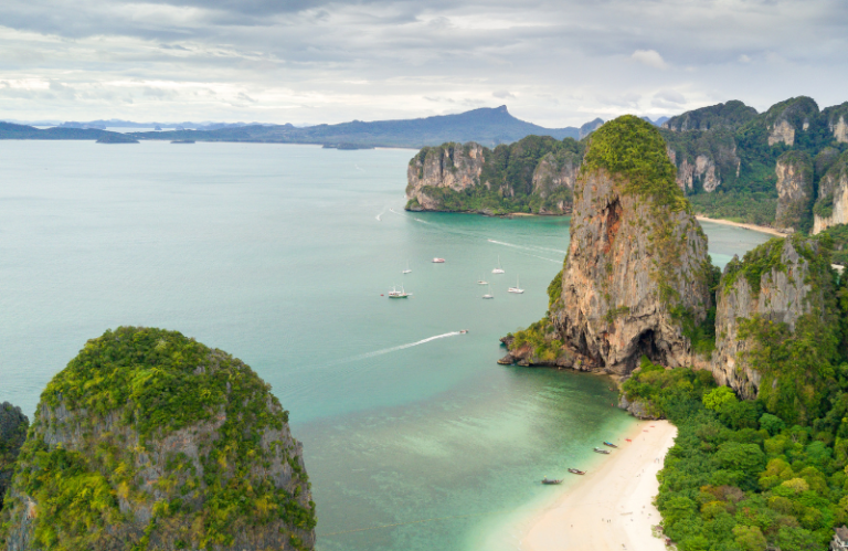 phra nang beach in thailand