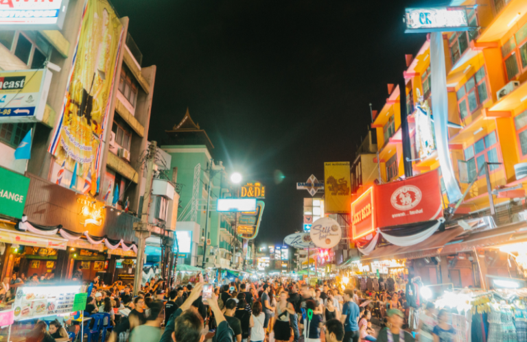 Khao San Road bangkok new years eve